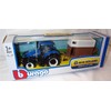 Corgi burago blue New Holland Tractor with horsebox set 1:32
