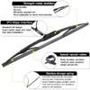 AUTOBOO 19"+19" Windshield Wipers with 14" Rear Wiper Blade Replacement