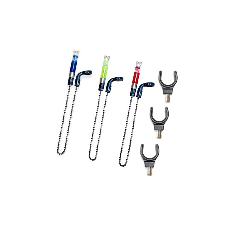 3 GTR+ Bobbins Bite Indicators & 3 Rod Rest for