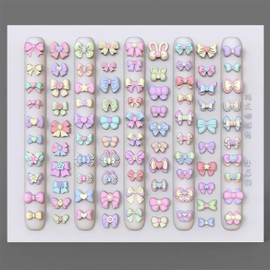 BHCCXZ 3D Nail Molds Bow Nails Charms Design, Silicone Tool Art Y2k Decoration