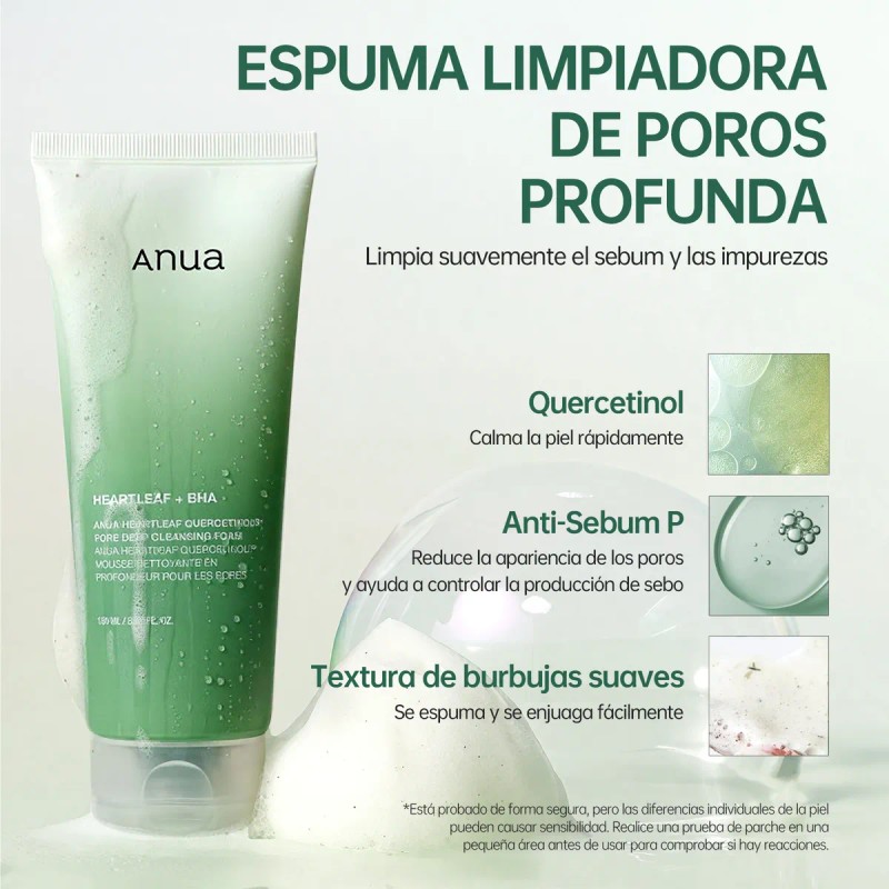 Anua Heartleaf Quercetinol Espuma Facial 150 Ml