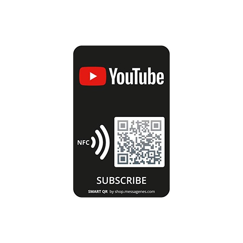 MESSAGENES | YouTube Sticker | 1 Unit Card Size |