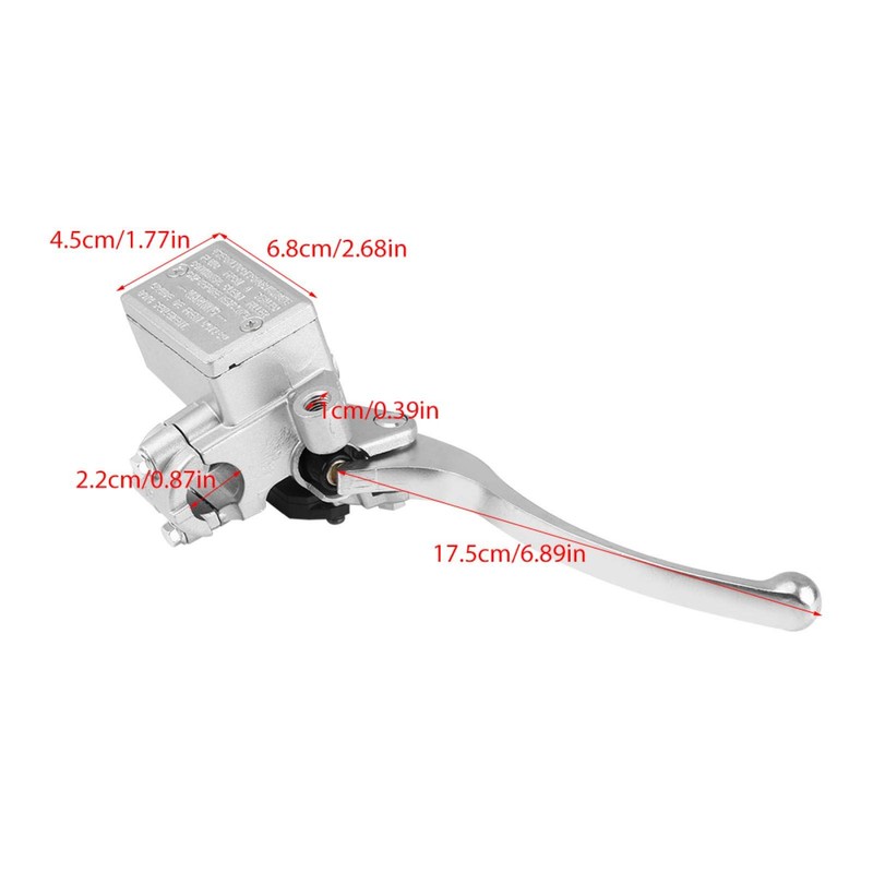 mumisuto Motorcycle Master Cylinder,7/8" 22mm Motorcycle Front Right Hydraulic Brake