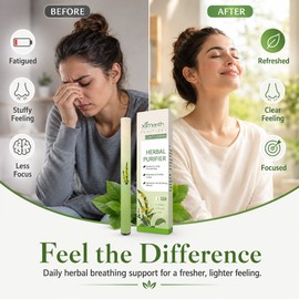 Herbal Nasal Inhaler Stick for Daily Refreshment – Portable Aroma Care for Travel, Work & Relaxation