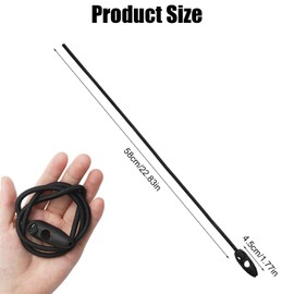 Pack of 10 Luggage Straps for Warning Sign Italy Bicycle Carrier, 50 cm Elastic Tie Down Straps, Adjustable, Multifunctional