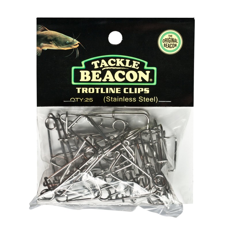 TACKLE BEACON Rod-N-Bobbs Catfish Trotline Clip (25 Pack)