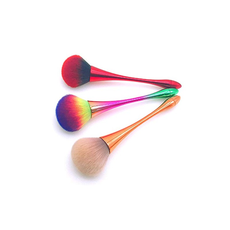 Brocha mineral grande en polvo, brocha de maquillaje para base,