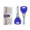7 Pcs Transparent Padlock Set Pick Cutaway Practice Lock With