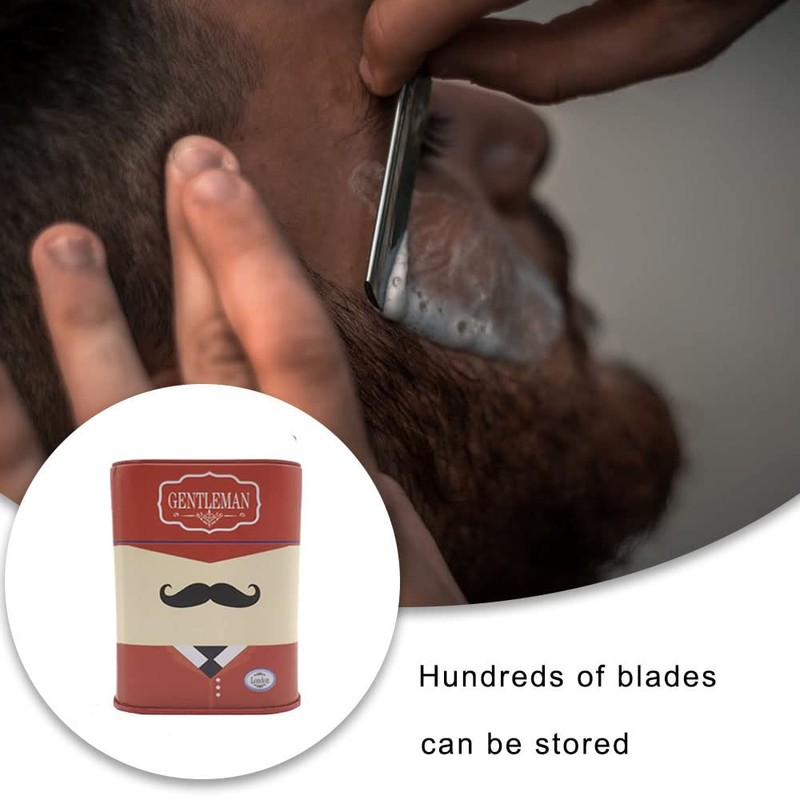 DHinkyoung Razor Blade Bank, Gentleman Style Shaver Disposal Case with
