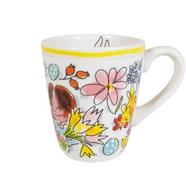 Blond Amsterdam Easter Cup 0.35 L Happy Easter - Spring Design with Rabbits & Eggs
