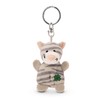 NICI Key Ring Cat Grey Striped with Clover Leaf 5
