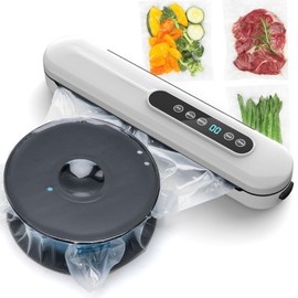 HICTOP Dual-Use Vacuum Sealer Precision Suction Power Sealer with Digital Timer for 3D Printer Filament Storage & Food Preservation Airtight Moisture-Proof Packaging System for 1KG PLA PETG ABS Spools