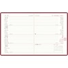 Taschenkalender bordeaux 2026 - Büro-Kalender 8,3x10,7- 1W/2S - flexibler Kunststoffeinband