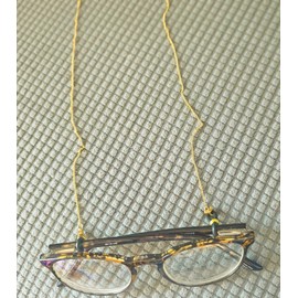 Sairahaz Jewelers 18K Gold Plated Eyeglass Chain Sunglasses Strap Holder Reading Glasses Retainer