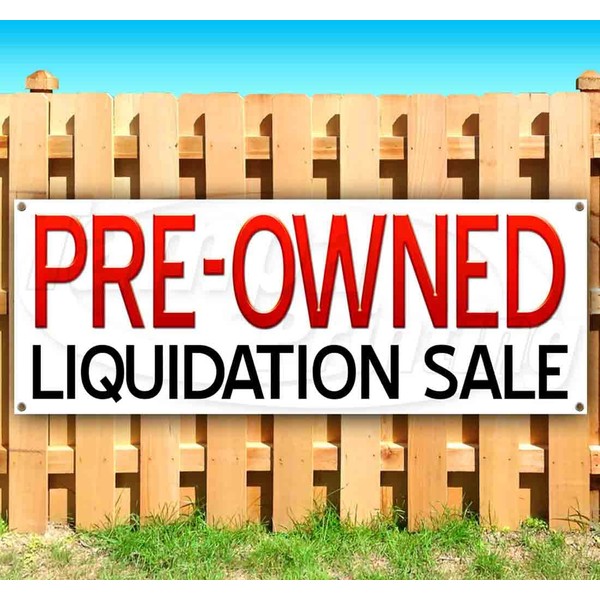Pre-Owned Liquidation Offer Banner 13 oz | Non-Fabric | Heavy-Duty