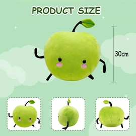 Stardews Junimos Plush Toy, Apple Doll Figure Plushie Plants Stuffed Animal Soft Plush Pillow for Kids Fans Gift Home Party Decor 30 cm - Green