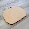 Unfinished Simple Pumpkin Wood Craft Shape – Paintable Fall Cutout