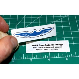 1975 WFL San Antonio Wings Football Gumball Helmets *DIECUT DECALS ONLY* World