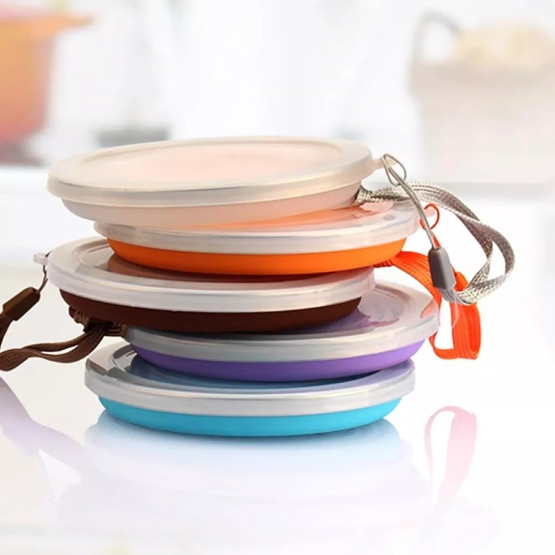 Maíz Vaso Tapa Portatil Plegable Retractil Ecologico Reutilizable