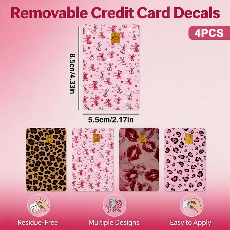 4 PCS Credit Card Skin, Credit Card Skins Debit Card