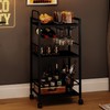 Bar Cart for The Home, 3 Tier Kitchen Carts with
