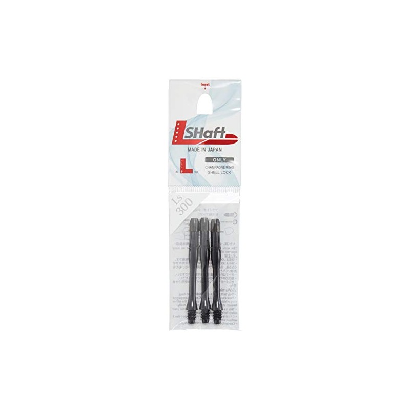 L-Style Dart Shafts: Durable Plastic Dart Shafts - Black Slim