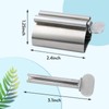 LOVEINUSA Toothpaste Squeezer, Toothpaste Tube Squeezer Metal Toothpaste Dispenser Stainless