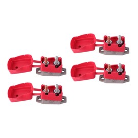 Gatuida 4 Pcs Automatic Reset for Open Circuit Truck Automatic Reset Circuit Breaker 50a Reset Circuit Breaker Harmonica Pouch 24v Circuit 15a Fuse Bolt Red Self Reset Plastic