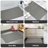 Bath Mat Super Absorbent Bathroom Mat, Rubber Non-Slip Ultra Thin
