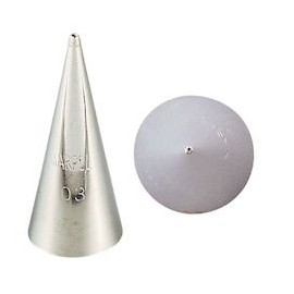 Endoshoji WKT78013 Pastry Bag Tip, Commercial Use, Thread Tip, 1S, Diameter x Height: 0.7 x 1.7 inches (18 x 43 mm), Brass Plated, Made in Japan