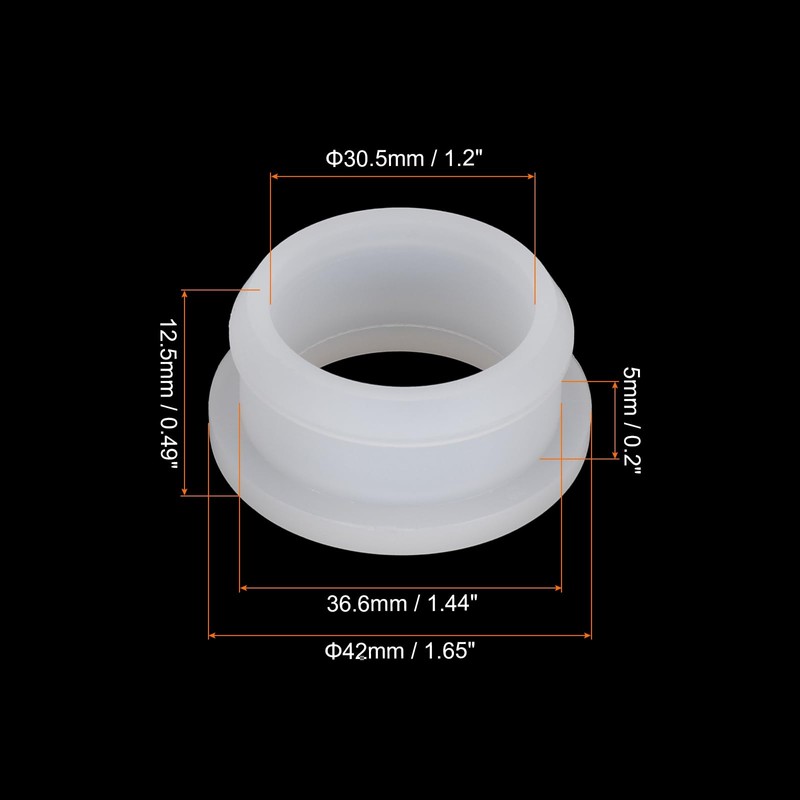 sourcing map 2Pcs Snap Rubber Grommet Hole Plug Mount Dia