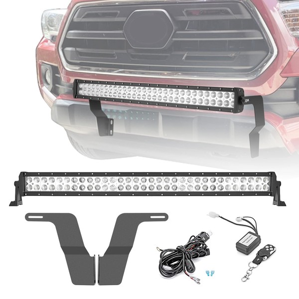 Dasen 32" 180W LED Light Bar & Front Hidden Bumper