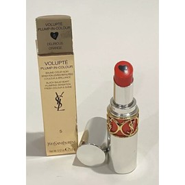 Yves Saint Laurent Ysl Lipstick Volupte Plump In Colour #5 DELIRIOUS ORANGE New In Box