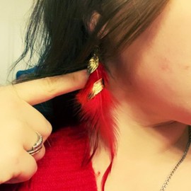 Long Feather Tassel Dangle Earrings Lightweight Feather Statement Earrings Bohemian Fringe Earrings Jewelry Gifts for Her