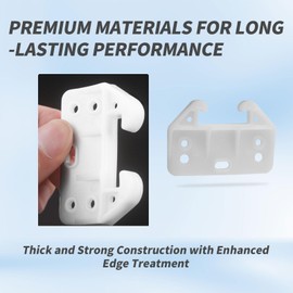 12 PCS Plastic Drawer Guides Center Mount Dresser Drawer Guide Brackets Replacement Slides for Cabinet and Dresser Bottom Glides