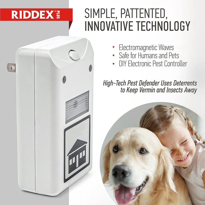RIDDEX Plus Insect Repellent | Plug in, Mouse Deterrent -