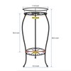 FaithLand 2 Pack Metal Plant Stands, Tall Planter Holder Indoor