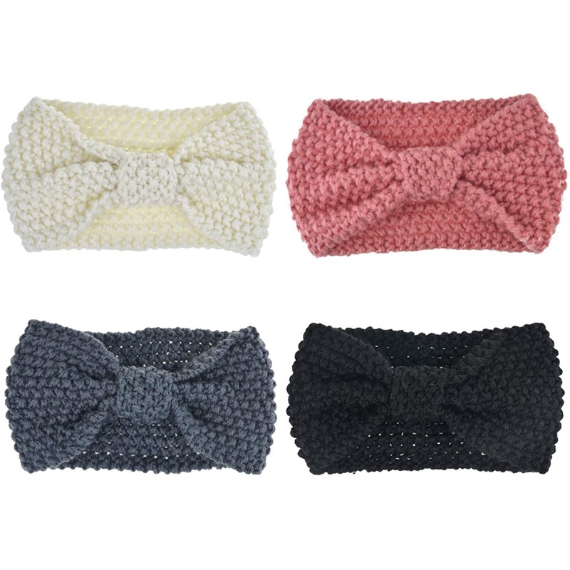 Dreshow Women's Knitted Winter Headband, Crochet Ear Warmer, Set of