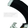 Zinc gutter connector for 33 gutter including bead connector and