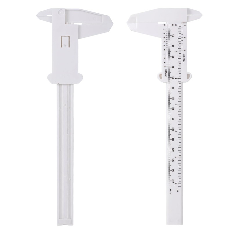 2 Pcs Plastic Vernier Caliper Caliper Measuring Tool 150 mm