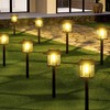 16-Pack Solar Lights Outdoor (Extra-Bright & Auto On/Off), Solar Powered