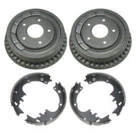 9.5" Drum Rear Brake & Shoe Set Pair Kit AUTO EXTRA for Chevy Pontiac