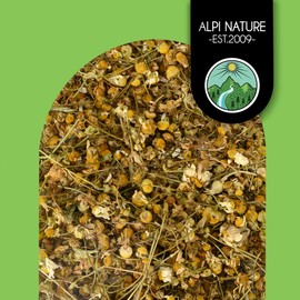 Chamomile Loose Tea Made with Whole Flowers (250g, 8.8oz), Chamomile Infusion, Chamomile Tea, Chamomile Flowers, Gently Dried, 100% Pure and Natural
