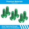 PATIKIL 10-32 x 3/8" Hex Washer Head Ground Screws, 50