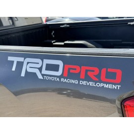 Oracal (2) 22" TRD PRO Bed Decals Stickers, Fits Toyota Tacoma, Tundra, 4Runner, Tundra