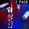 BJZFAA 2 Pack Colorful Black and Silver Lighter Torch Cool,Refillable