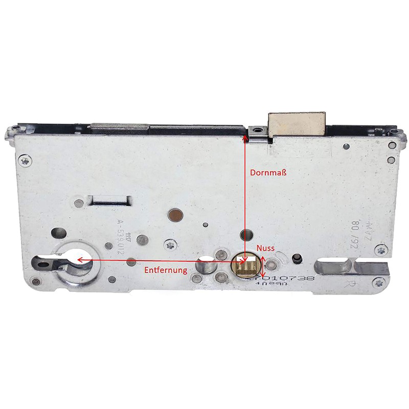 Roto C500 4592P10 Door Lock Silver
