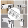 3 Pcs Stainless Steel Padlock Hasp Latch 2 Inch Door