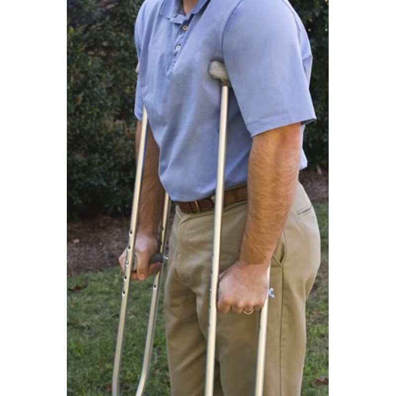 Lumex Bariatric Imperial Steel Crutches - Adult Medical Mobility Aids