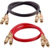 Seismic Audio - SAPRCA2-2 Pack of Premium 2 Foot Dual